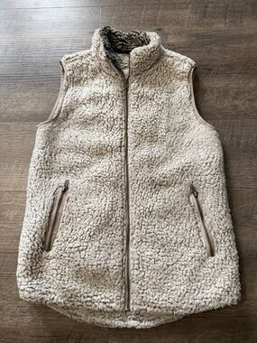 Thread & Supply Cream Sherpa Zip Vest